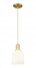 Innovations Lighting 716-1P-SG-G558-6GWH - Bella - 1 Light - 6 inch - Satin Gold - Cord hung - Mini Pendant