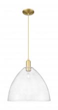 Innovations Lighting 716-1P-SG-GBD-164 - Bristol - 1 Light - 16 inch - Satin Gold - Cord hung - Mini Pendant