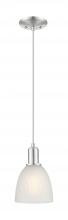 Innovations Lighting 716-1P-SN-G381 - Castile - 1 Light - 6 inch - Brushed Satin Nickel - Cord hung - Mini Pendant