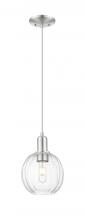 Innovations Lighting 716-1P-SN-G458-7CL - Preston Globe - 1 Light - 6 inch - Brushed Satin Nickel - Cord hung - Mini Pendant
