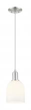 Innovations Lighting 716-1P-SN-G558-6GWH - Bella - 1 Light - 6 inch - Brushed Satin Nickel - Cord hung - Mini Pendant