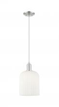 Innovations Lighting 716-1P-SN-G559-8GWH - Bridal Veil - 1 Light - 8 inch - Brushed Satin Nickel - Cord hung - Mini Pendant