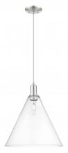 Innovations Lighting 716-1P-SN-GBC-162 - Berkshire Glass - 1 Light - 16 inch - Brushed Satin Nickel - Cord hung - Mini Pendant