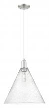 Innovations Lighting 716-1P-SN-GBC-164 - Berkshire Glass - 1 Light - 16 inch - Brushed Satin Nickel - Cord hung - Mini Pendant