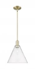 Innovations Lighting 716-1S-AB-GBC-122 - Berkshire Glass - 1 Light - 12 inch - Antique Brass - Stem hung - Mini Pendant