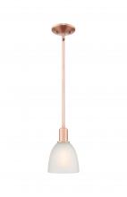 Innovations Lighting 716-1S-AC-G381 - Castile - 1 Light - 6 inch - Antique Copper - Stem hung - Mini Pendant