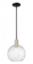 Innovations Lighting 716-1S-BAB-G1215-10 - Athens Water Glass - 1 Light - 10 inch - Black Antique Brass - Stem hung - Mini Pendant
