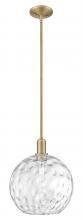 Innovations Lighting 716-1S-BB-G1215-12 - Athens Water Glass - 1 Light - 12 inch - Brushed Brass - Stem hung - Mini Pendant