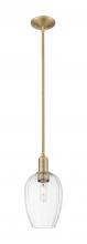 Innovations Lighting 716-1S-BB-G457-6CL - Preston Flute - 1 Light - 6 inch - Brushed Brass - Mini Pendant