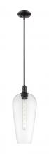 Innovations Lighting 716-1S-BK-G456-8CL - Chelsea - 1 Light - 6 inch - Matte Black - Mini Pendant