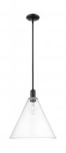 Innovations Lighting 716-1S-BK-GBC-162 - Berkshire Glass - 1 Light - 16 inch - Matte Black - Stem hung - Mini Pendant