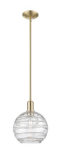 Innovations Lighting 716-1S-CB-G1213-10CL - Athens Deco Swirl - 1 Light - 10 inch - Champagne Bronze - Stem hung - Mini Pendant