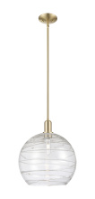 Innovations Lighting 716-1S-CB-G1213-14CL - Athens Deco Swirl - 1 Light - 14 inch - Champagne Bronze - Stem hung - Mini Pendant