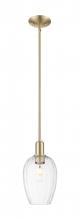 Innovations Lighting 716-1S-CB-G457-6CL - Preston Flute - 1 Light - 6 inch - Champagne Bronze - Mini Pendant