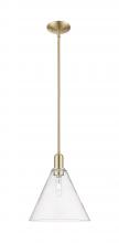 Innovations Lighting 716-1S-CB-GBC-122 - Berkshire Glass - 1 Light - 12 inch - Champagne Bronze - Stem hung - Mini Pendant