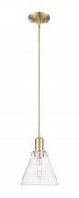 Innovations Lighting 716-1S-CB-GBC-82 - Berkshire Glass - 1 Light - 8 inch - Champagne Bronze - Stem hung - Mini Pendant
