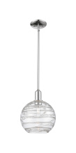 Innovations Lighting 716-1S-PC-G1213-10CL - Athens Deco Swirl - 1 Light - 10 inch - Polished Chrome - Stem hung - Mini Pendant