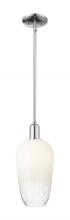 Innovations Lighting 716-1S-PC-G484-7OP - Brookhaven Flute - 1 Light - 6 inch - Polished Chrome - Mini Pendant