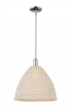Innovations Lighting 716-1S-PC-NBD-16-NAT - Bristol Natural - 1 Light - 6 inch - Polished Chrome - Mini Pendant