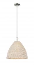 Innovations Lighting 716-1S-PN-NBD-16-NAT - Bristol Natural - 1 Light - 6 inch - Polished Nickel - Mini Pendant
