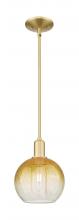 Innovations Lighting 716-1S-SG-G483-8AM - Brookhaven Globe - 1 Light - 6 inch - Satin Gold - Mini Pendant