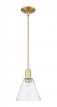 Innovations Lighting 716-1S-SG-GBC-84 - Berkshire Glass - 1 Light - 8 inch - Satin Gold - Stem hung - Mini Pendant