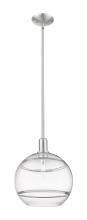 Innovations Lighting 716-1S-SN-G556-12CL - Rochester - 1 Light - 12 inch - Brushed Satin Nickel - Stem hung - Mini Pendant