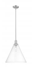 Innovations Lighting 716-1S-SN-GBC-162 - Berkshire Glass - 1 Light - 16 inch - Brushed Satin Nickel - Stem hung - Mini Pendant