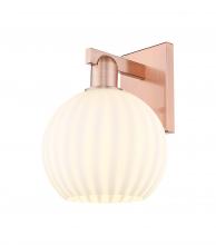Innovations Lighting 716-1W-AC-G1217-8WV - White Venetian - 1 Light - 8 inch - Antique Copper - Sconce