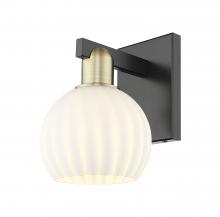 Innovations Lighting 716-1W-BAB-G1217-6WV - White Venetian - 1 Light - 6 inch - Black Antique Brass - Sconce