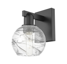 Innovations Lighting 716-1W-BK-G1213-6CL - Athens Deco Swirl - 1 Light - 6 inch - Matte Black - Sconce