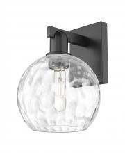 Innovations Lighting 716-1W-BK-G1215-8 - Athens Water Glass - 1 Light - 8 inch - Matte Black - Sconce