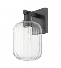 Innovations Lighting 716-1W-BK-G460-7CL - Preston Cylinder - 1 Light - 6 inch - Matte Black - Sconce