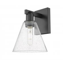 Innovations Lighting 716-1W-BK-GBC-84 - Berkshire Glass - 1 Light - 8 inch - Matte Black - Sconce