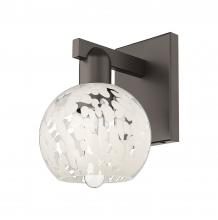 Innovations Lighting 716-1W-OB-G1216-6WM - White Mouchette - 1 Light - 6 inch - Oil Rubbed Bronze - Sconce