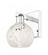 Innovations Lighting 716-1W-PC-G1216-6WM - White Mouchette - 1 Light - 6 inch - Polished Chrome - Sconce