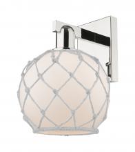 Innovations Lighting 716-1W-PN-G121-8RW - Farmhouse Rope - 1 Light - 8 inch - Polished Nickel - Sconce