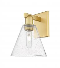 Innovations Lighting 716-1W-SG-GBC-84 - Berkshire Glass - 1 Light - 8 inch - Satin Gold - Sconce