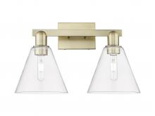 Innovations Lighting 716-2W-AB-GBC-82 - Berkshire Glass - 2 Light - 19 inch - Antique Brass - Bath Vanity Light