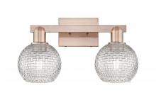 Innovations Lighting 716-2W-AC-G122C-6CL - Athens - 2 Light - 17 inch - Antique Copper - Bath Vanity Light