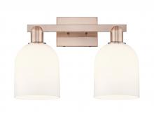 Innovations Lighting 716-2W-AC-G558-6GWH - Bella - 2 Light - 17 inch - Antique Copper - Bath Vanity Light
