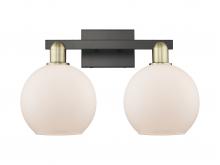 Innovations Lighting 716-2W-BAB-G121-8 - Athens - 2 Light - 19 inch - Black Antique Brass - Bath Vanity Light