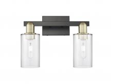 Innovations Lighting 716-2W-BAB-G802 - Clymer - 2 Light - 15 inch - Black Antique Brass - Bath Vanity Light