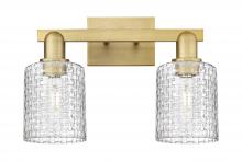 Innovations Lighting 716-2W-BB-G112C-5CL - Cobbleskill - 2 Light - 16 inch - Brushed Brass - Bath Vanity Light