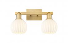 Innovations Lighting 716-2W-BB-G1217-6WV - White Venetian - 2 Light - 17 inch - Brushed Brass - Bath Vanity Light