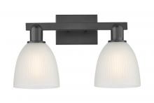 Innovations Lighting 716-2W-BK-G381 - Castile - 2 Light - 17 inch - Matte Black - Bath Vanity Light