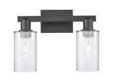 Innovations Lighting 716-2W-BK-G802 - Clymer - 2 Light - 15 inch - Matte Black - Bath Vanity Light