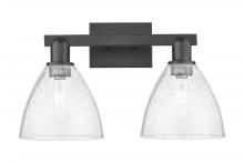 Innovations Lighting 716-2W-BK-GBD-754 - Bristol - 2 Light - 19 inch - Matte Black - Bath Vanity Light