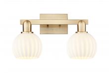 Innovations Lighting 716-2W-CB-G1217-6WV - White Venetian - 2 Light - 17 inch - Champagne Bronze - Bath Vanity Light