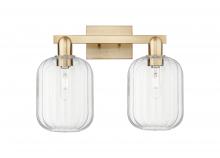 Innovations Lighting 716-2W-CB-G460-7CL - Preston Cylinder - 2 Light - 16 inch - Champagne Bronze - Bath Vanity Light